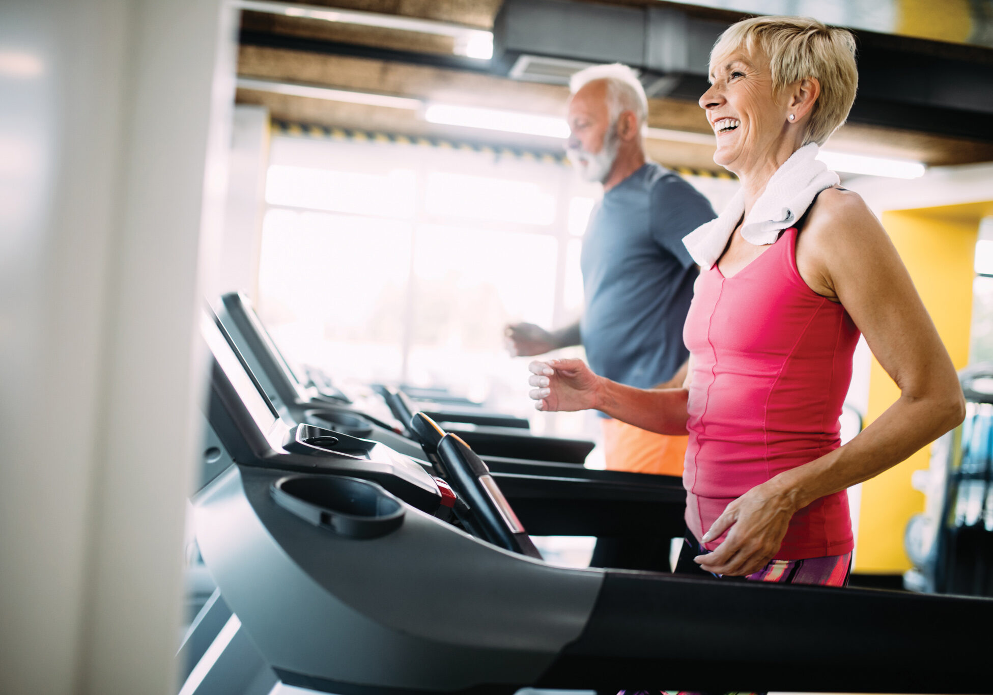 CoupleRunningTreadmill